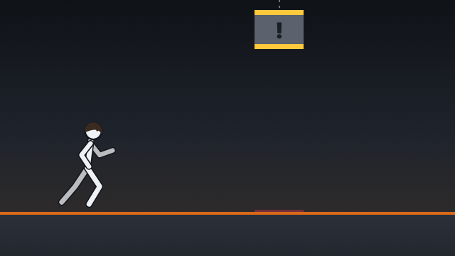 StickRun obstacle: Falling block – scene from the game