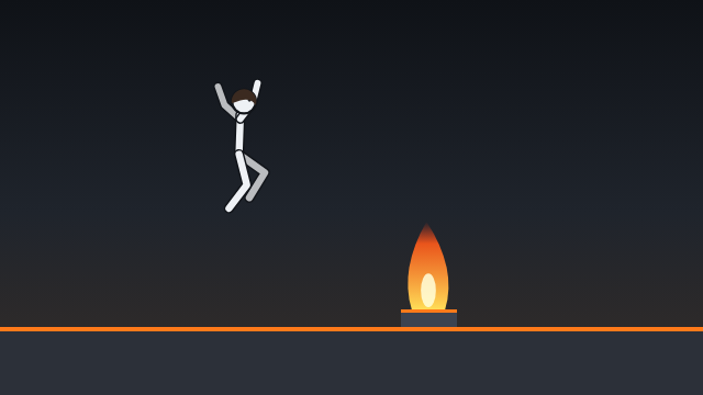 StickRun obstacle: Flamethrower – scene from the game