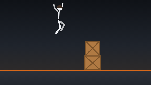 StickRun obstacle: Crate stack – scene from the game